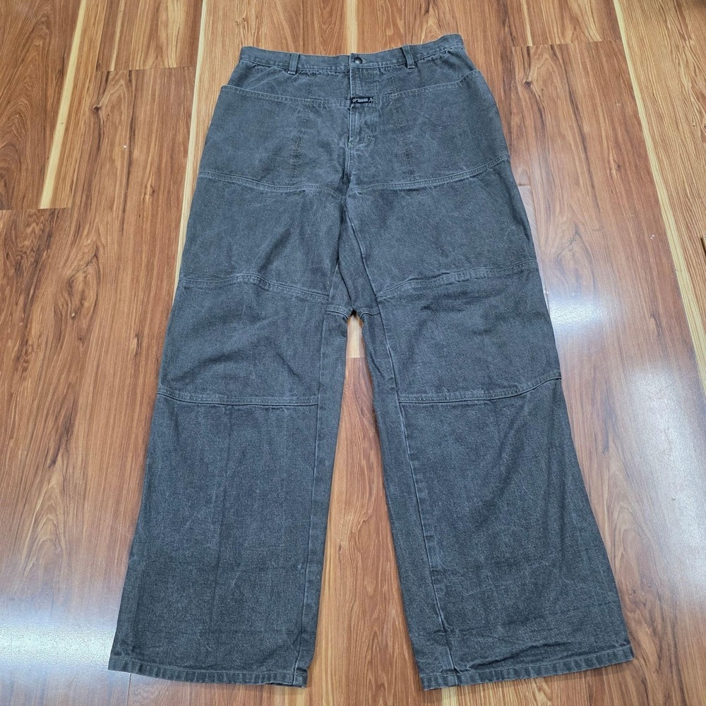 Marithe Francois Girbaud Carpenter Pants Mens 36x31 Gray Denim Relaxed Fit